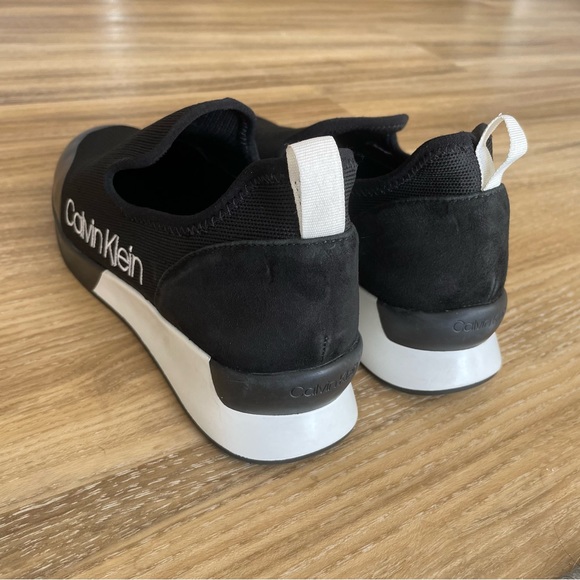 COPY - Calvin Klein Black Slip-on Knit Sneakers - Picture 3 of 9
